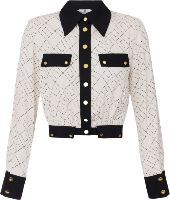 Elisabetta Franchi Shirts Lattenero Zwart