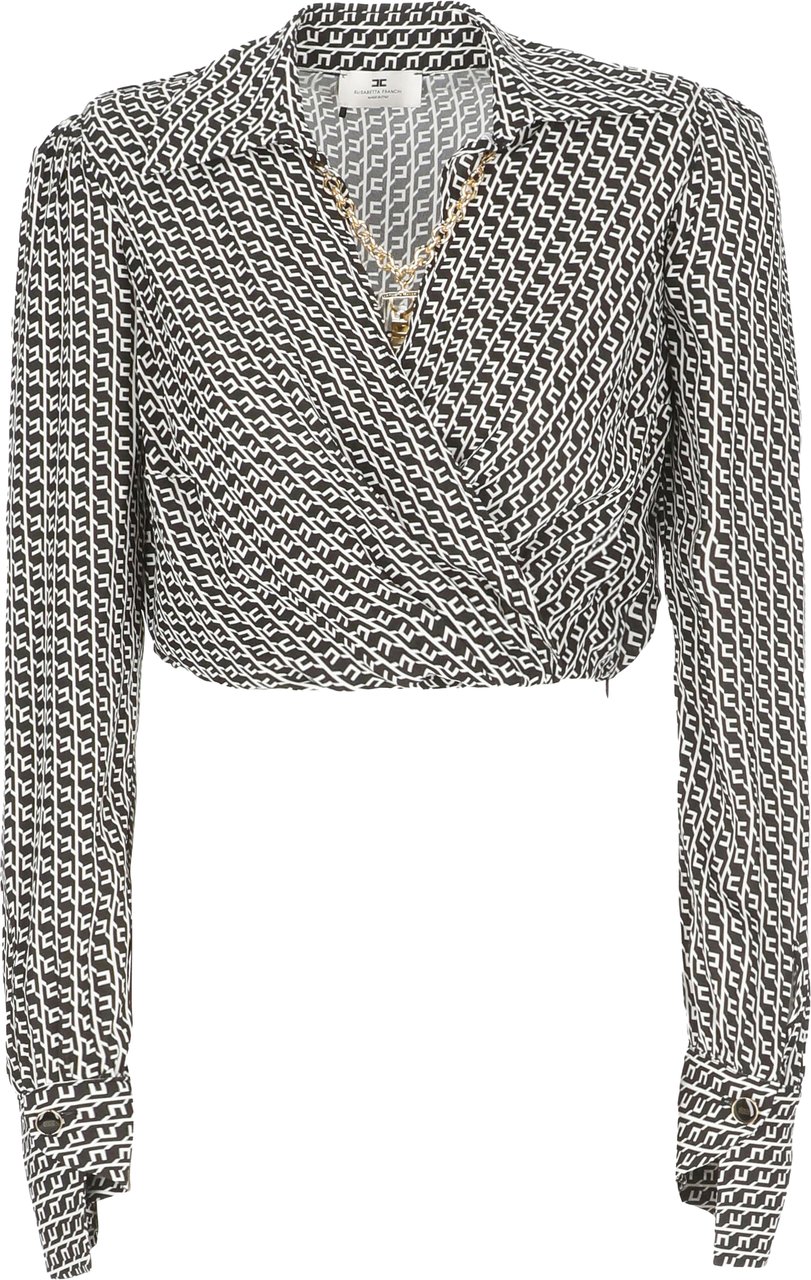 Elisabetta Franchi Shirts Black Zwart