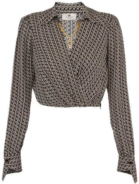 Elisabetta Franchi Shirts Nerolatte Zwart