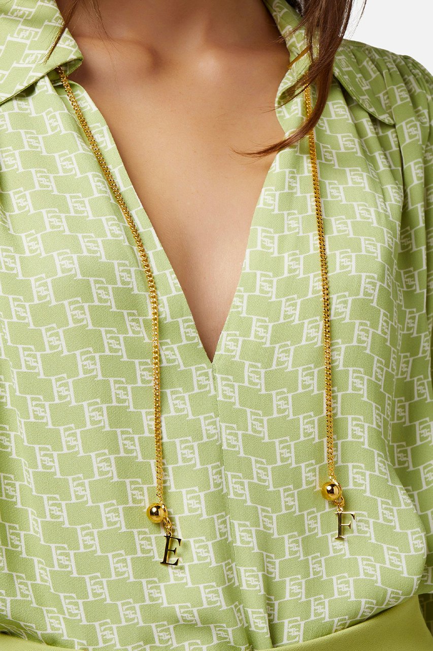 Elisabetta Franchi Shirts Green Groen