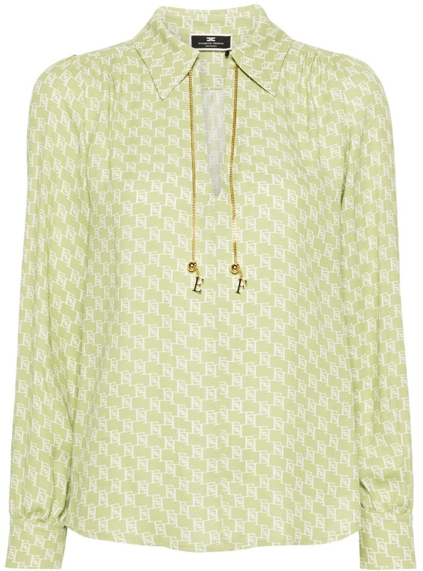 Elisabetta Franchi Shirts Green Groen