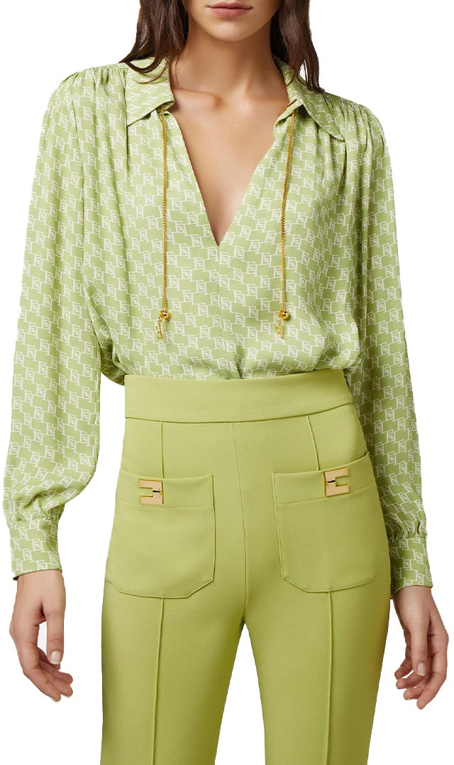 Elisabetta Franchi Shirts Green Groen
