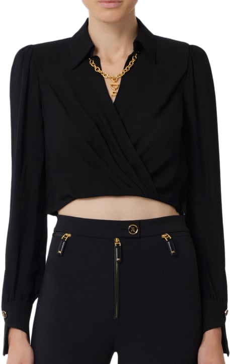 Elisabetta Franchi Shirts Black Zwart