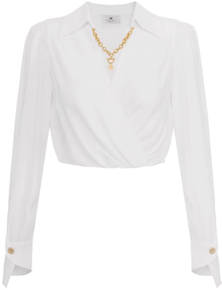 Elisabetta Franchi Shirts Ivory Wit