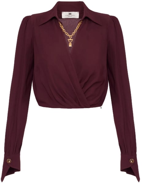 Elisabetta Franchi Shirts Merlot Rood