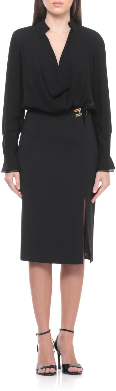 Elisabetta Franchi Top Black Zwart
