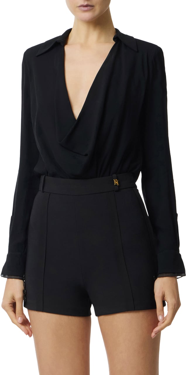Elisabetta Franchi Shirts Black Zwart