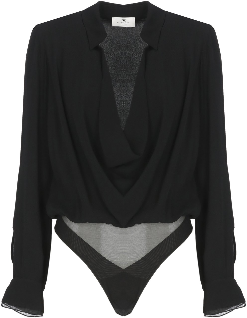 Elisabetta Franchi Top Black Zwart