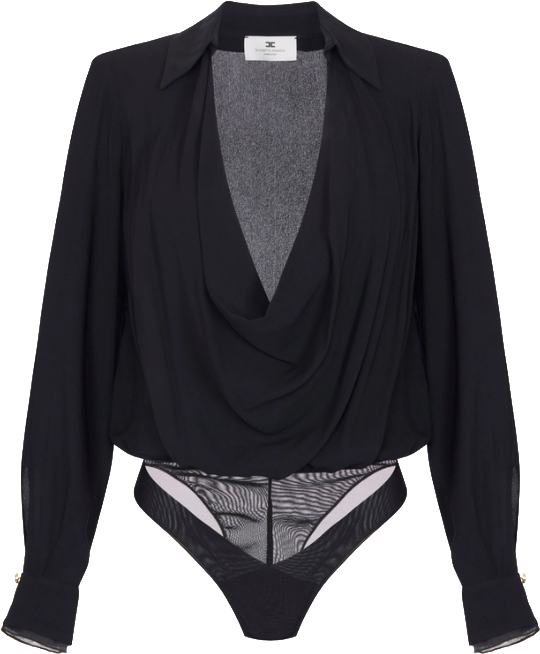 Elisabetta Franchi Top Black Zwart