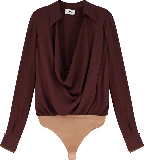 Elisabetta Franchi Top Brown Bruin