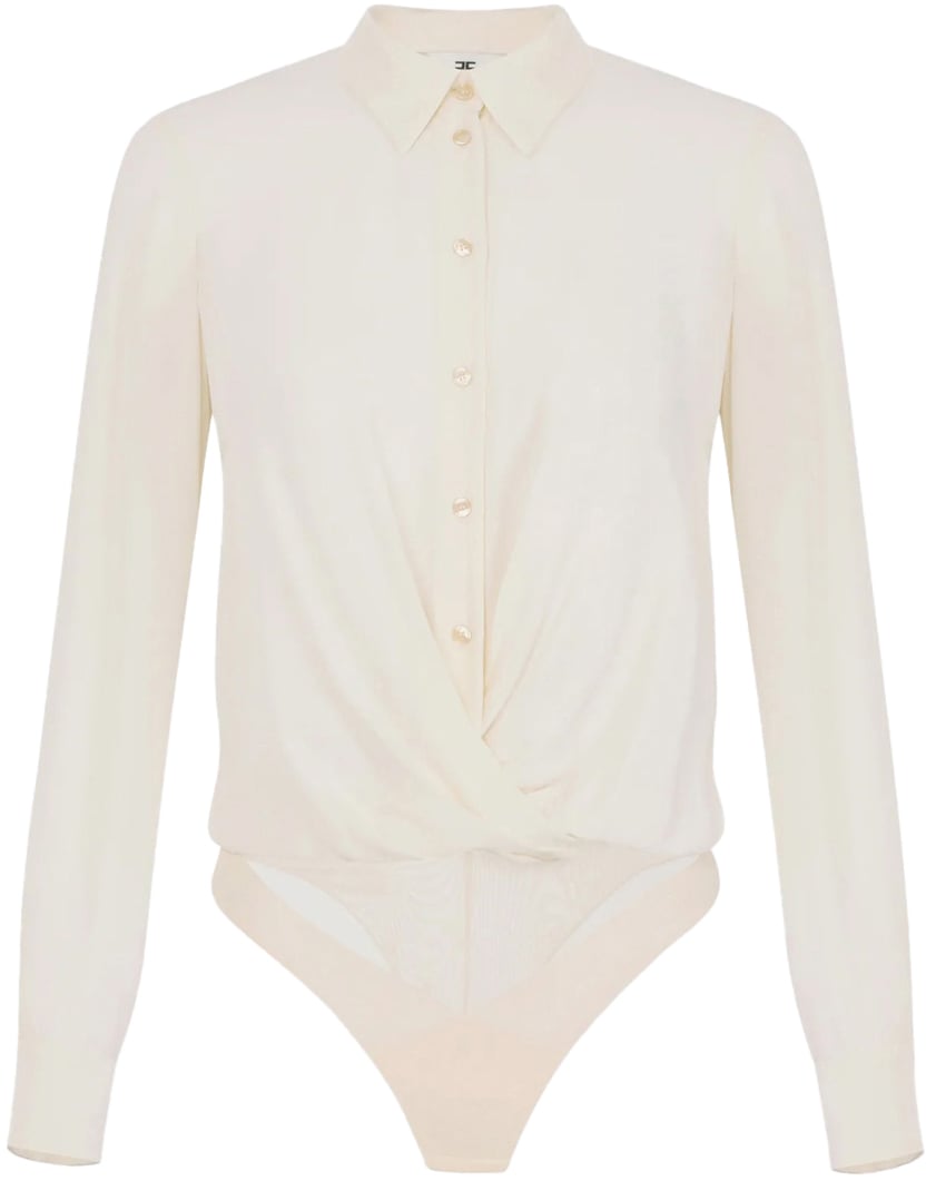 Elisabetta Franchi Top Milk Wit