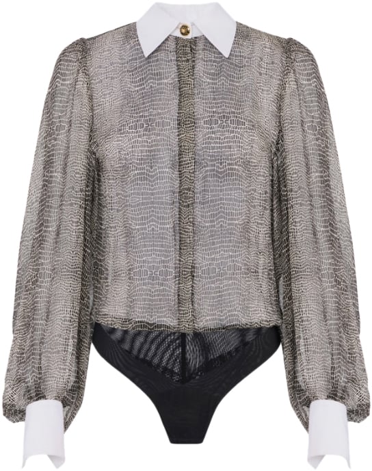 Elisabetta Franchi Top Black Zwart