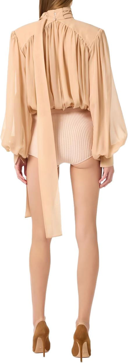 Elisabetta Franchi Shirts Nude Roze