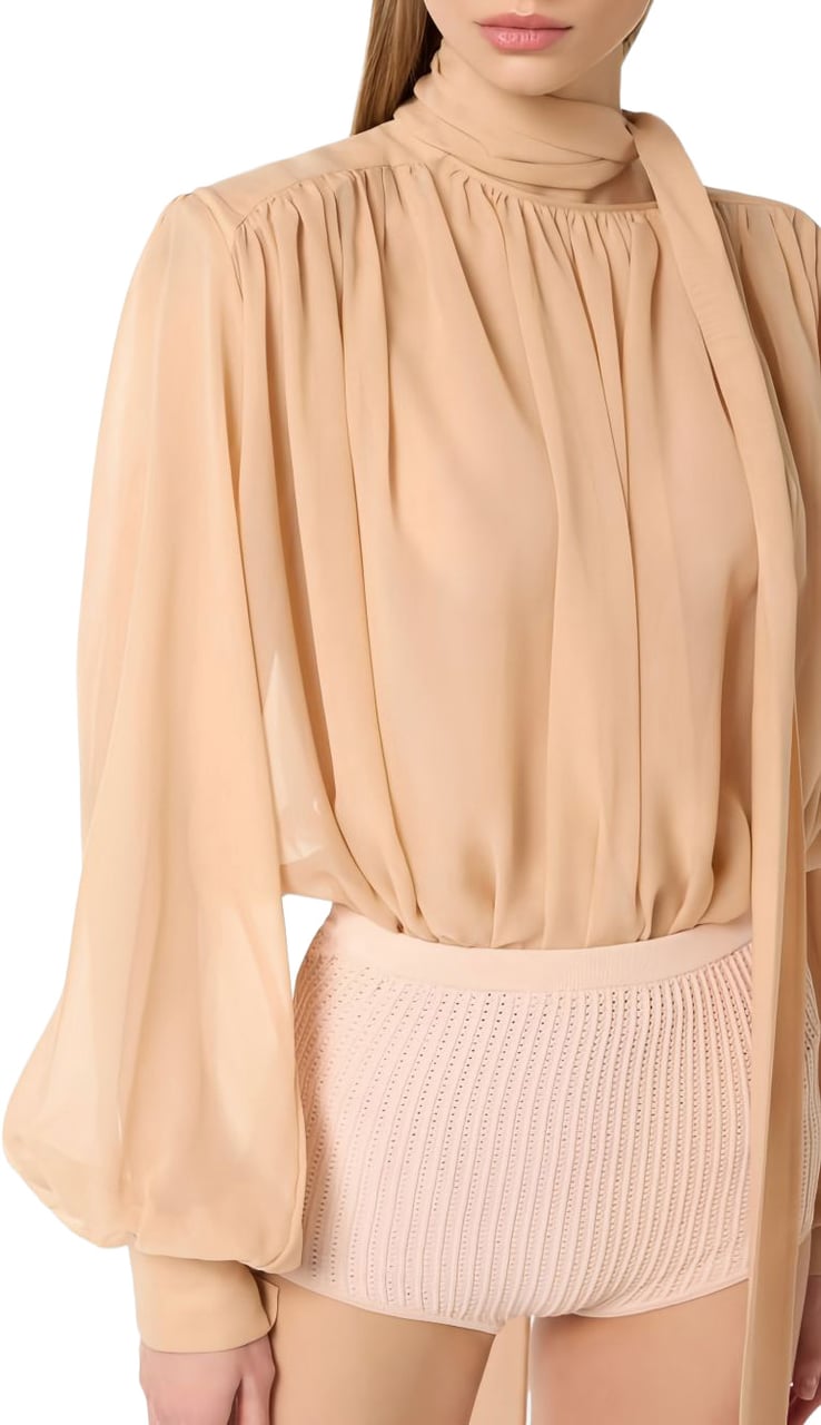 Elisabetta Franchi Shirts Nude Roze