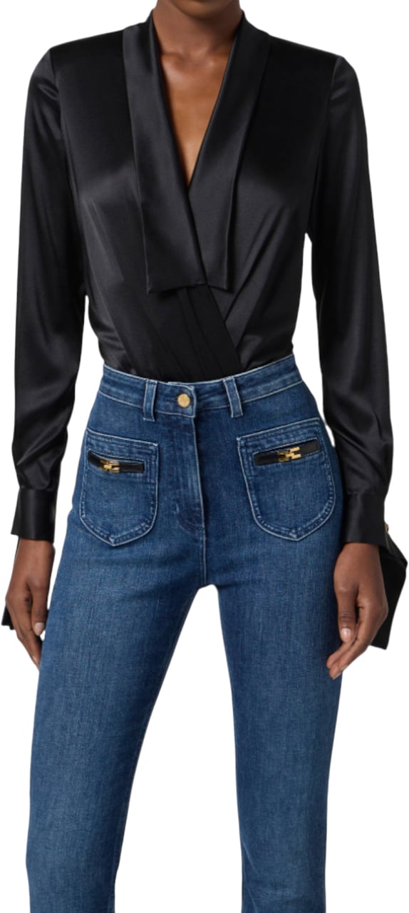 Elisabetta Franchi Shirts Black Zwart