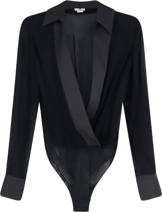 Elisabetta Franchi Top Nero Zwart