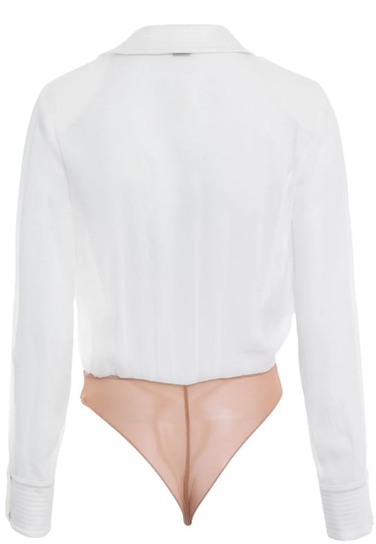 Elisabetta Franchi Top Avorio Wit