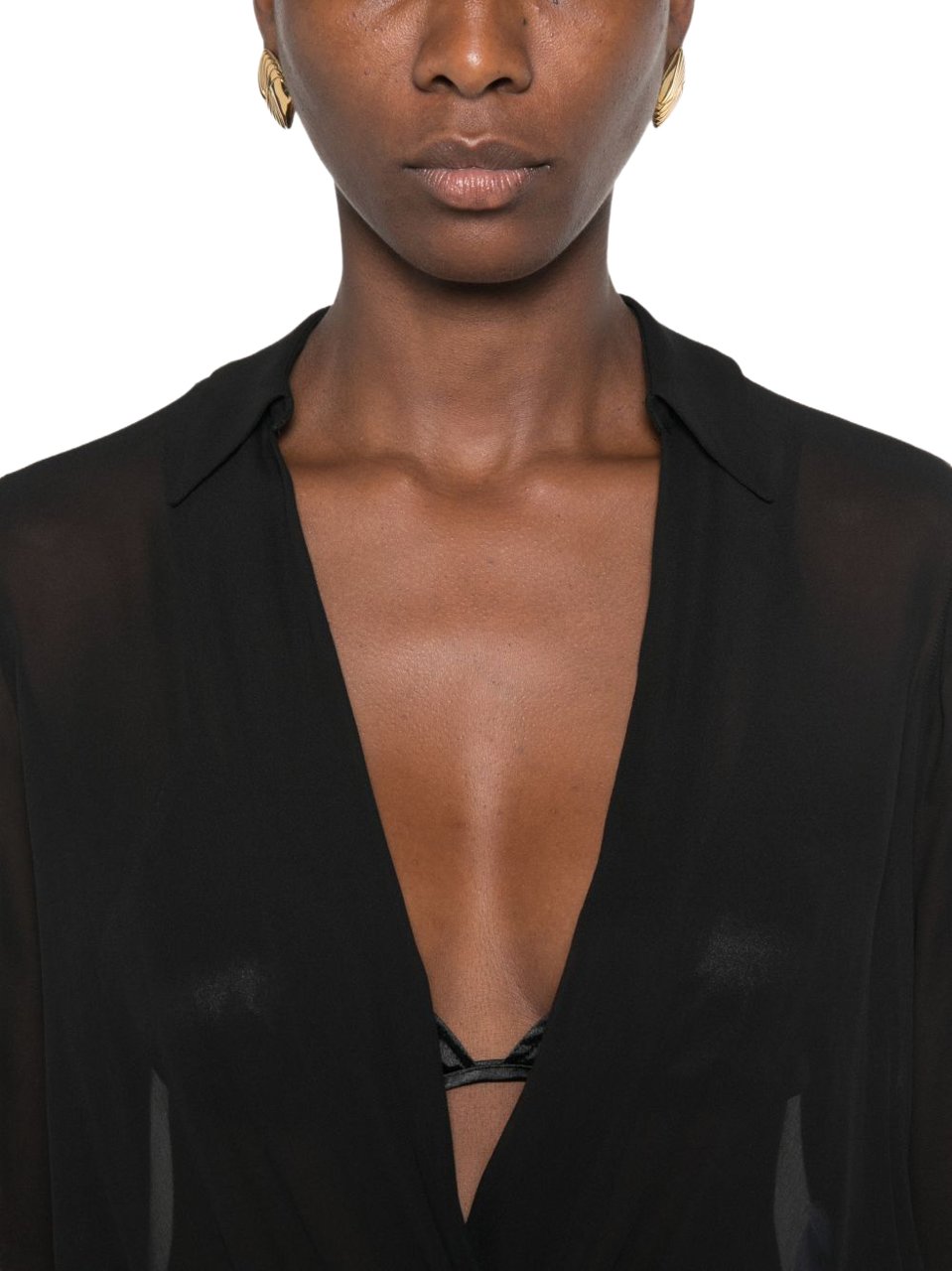 Elisabetta Franchi Shirts Black Zwart