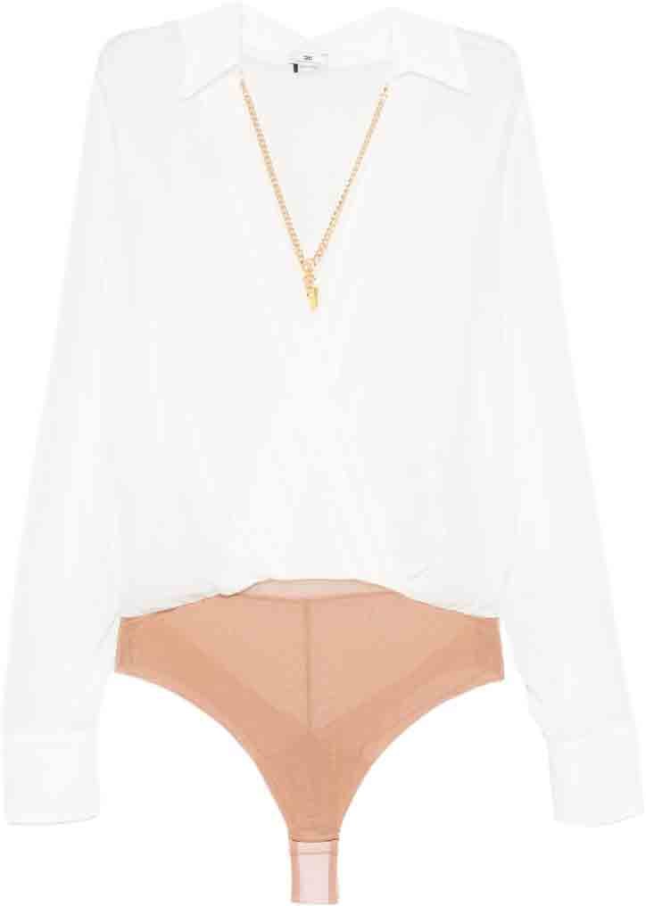 Elisabetta Franchi Shirts Avorio Wit