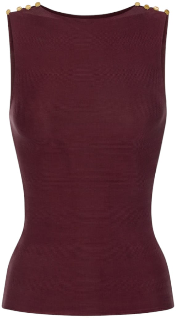 Elisabetta Franchi T-Shirts And Polos Coffee Bruin