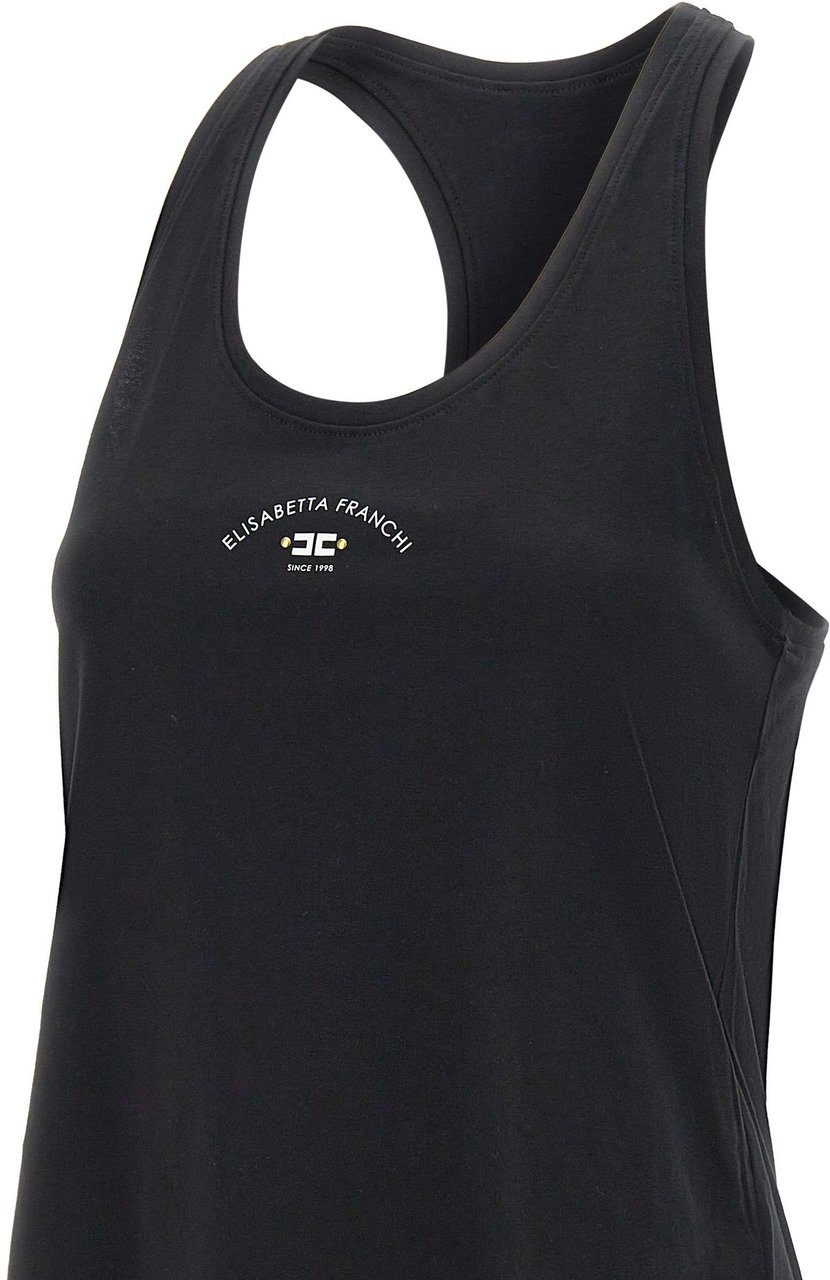 Elisabetta Franchi Top Black Zwart