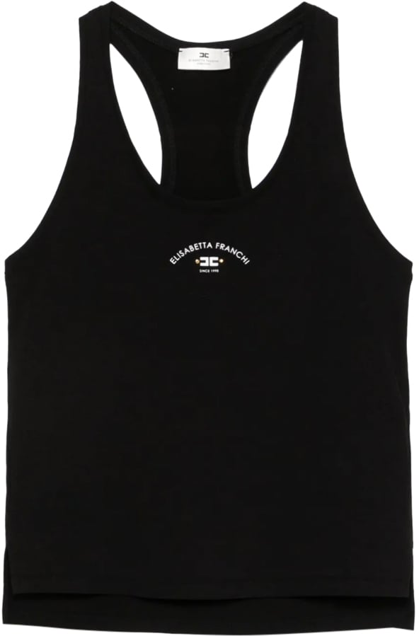 Elisabetta Franchi Top Black Zwart