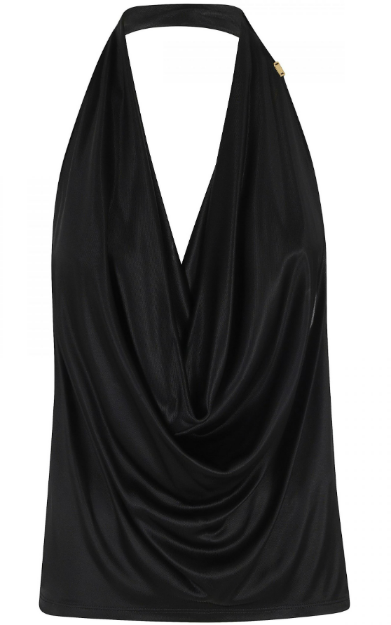 Elisabetta Franchi Top Black Zwart