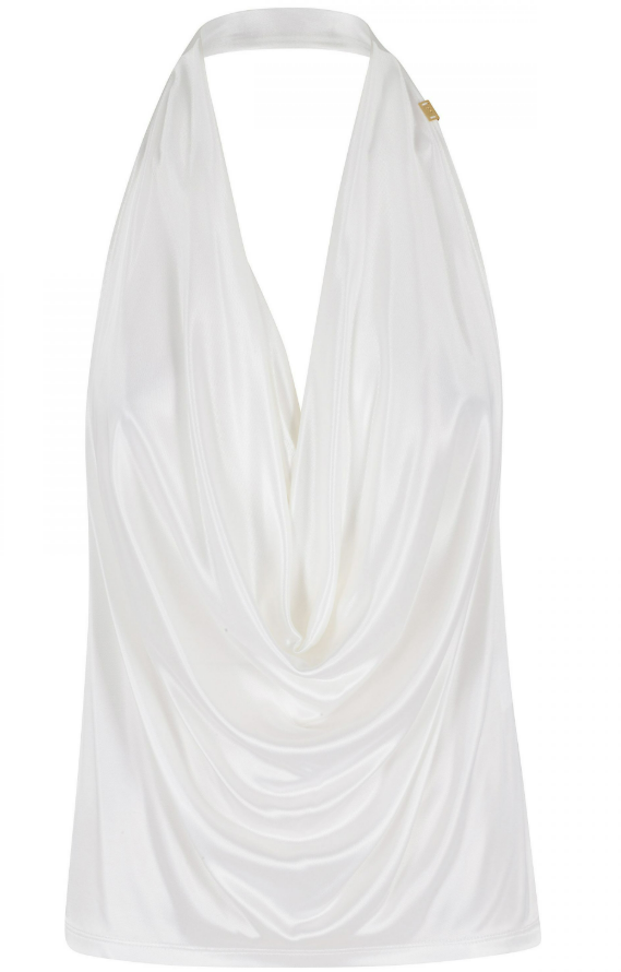 Elisabetta Franchi Top Ivory Wit