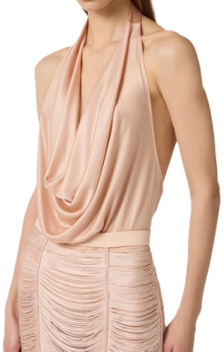 Elisabetta Franchi Top Natural Neutraal