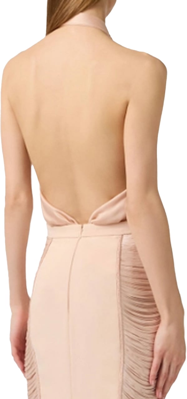 Elisabetta Franchi Top Nude Neutraal