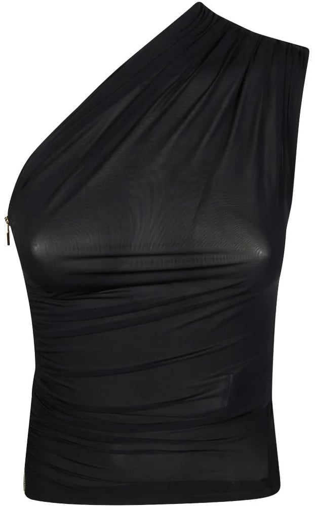 Elisabetta Franchi Top Nero Zwart