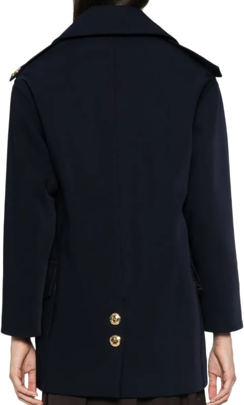 Elisabetta Franchi Coats Blu Navy
