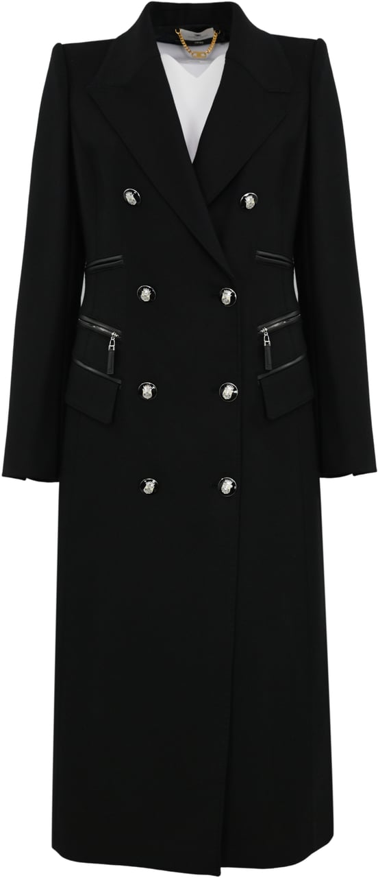 Elisabetta Franchi Coats Black Zwart