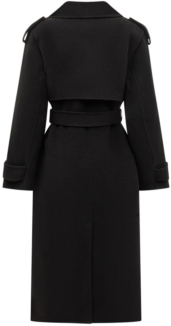Elisabetta Franchi Coats Black Zwart