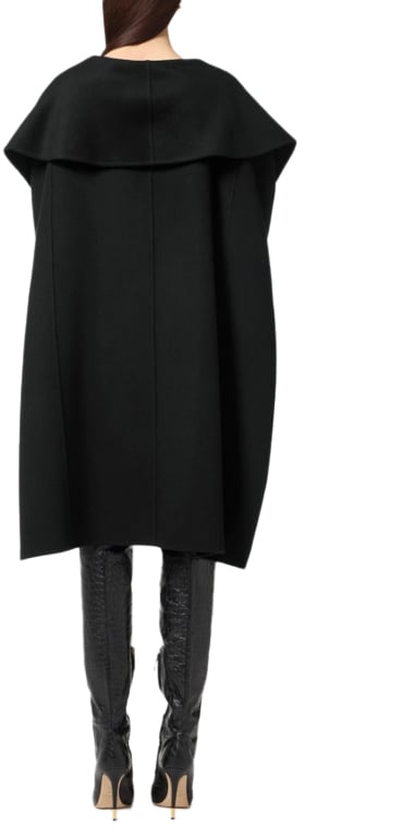 Elisabetta Franchi Coats Black Zwart