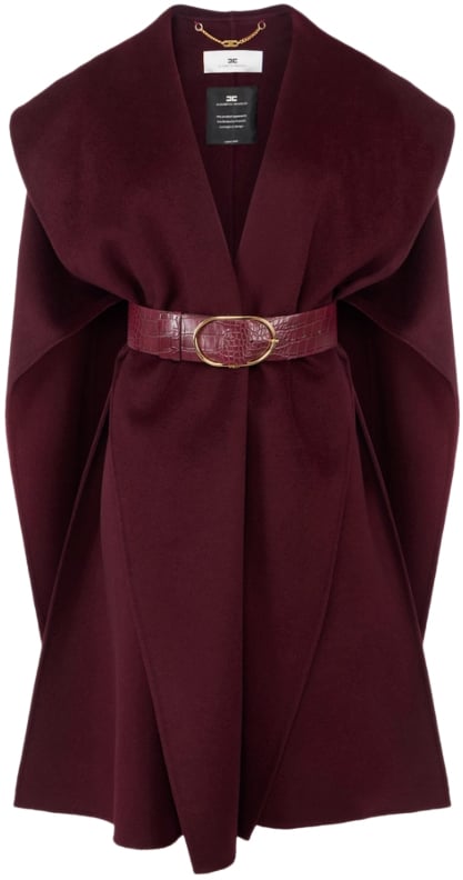 Elisabetta Franchi Coats Merlot Rood