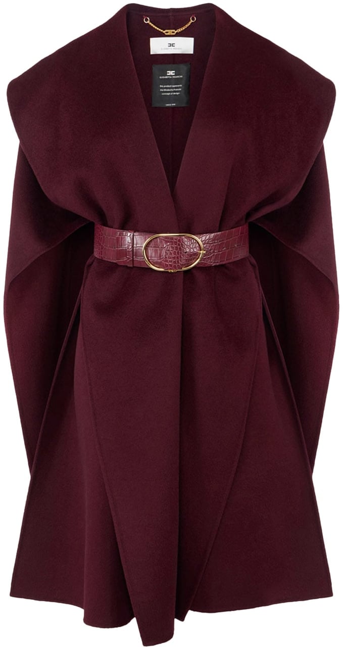 Elisabetta Franchi Coats Merlot Rood