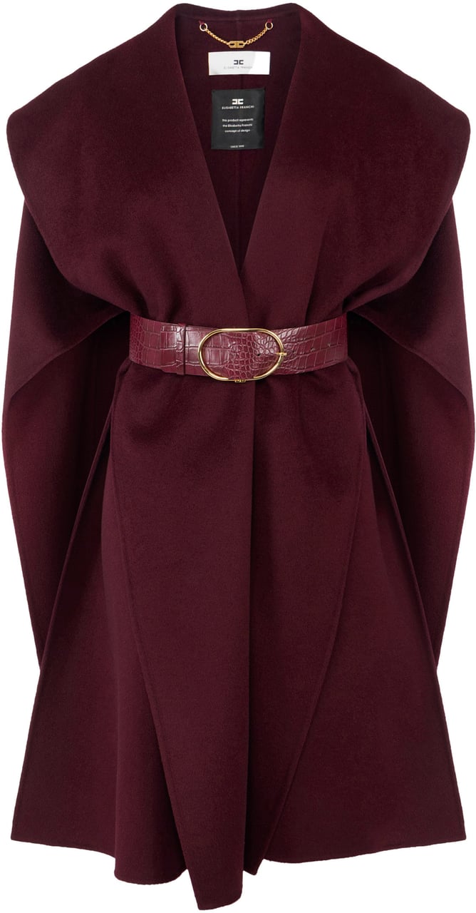 Elisabetta Franchi Coats Merlot Rood