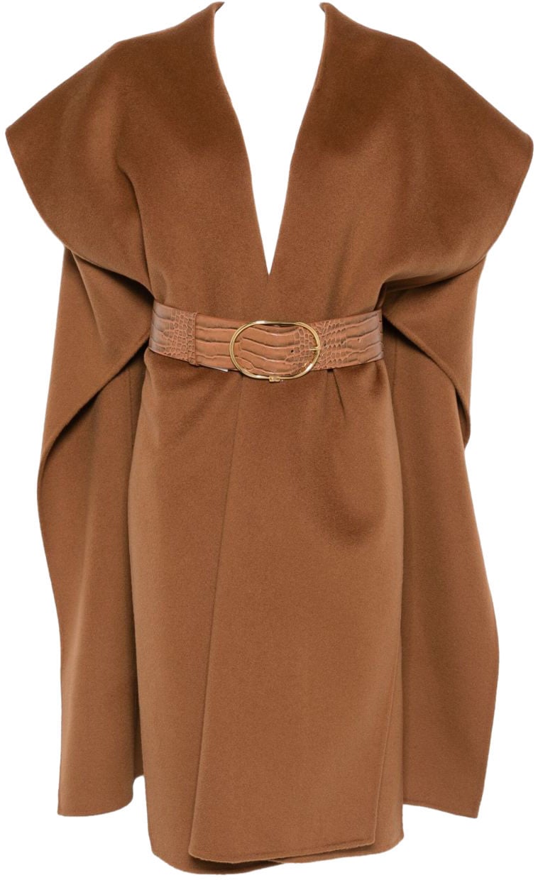 Elisabetta Franchi Coats Brown Bruin
