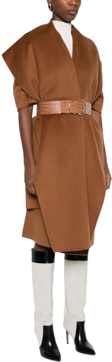 Elisabetta Franchi Coats Brown Bruin