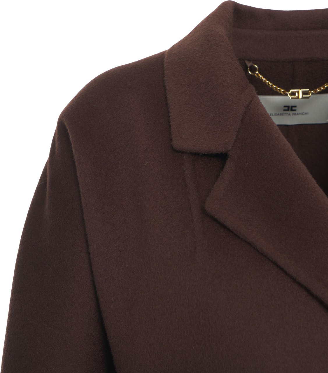 Elisabetta Franchi Wool blend coat Bruin