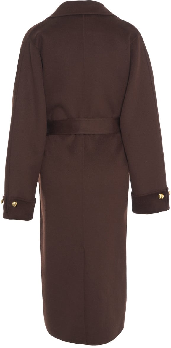 Elisabetta Franchi Wool blend coat Bruin