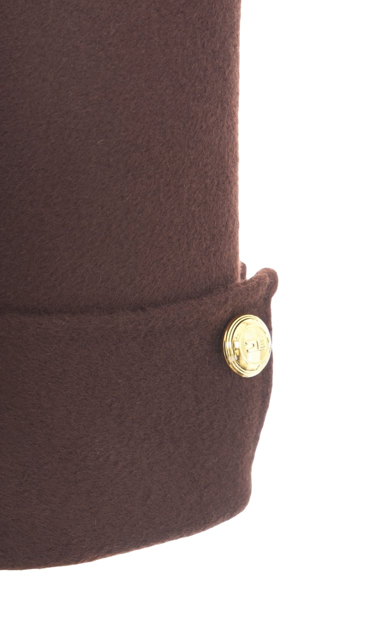 Elisabetta Franchi Wool blend coat Bruin