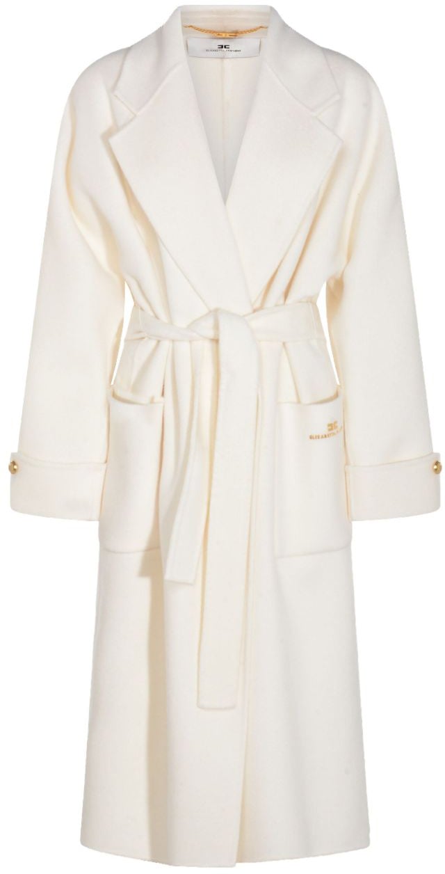 Elisabetta Franchi Coats White Wit