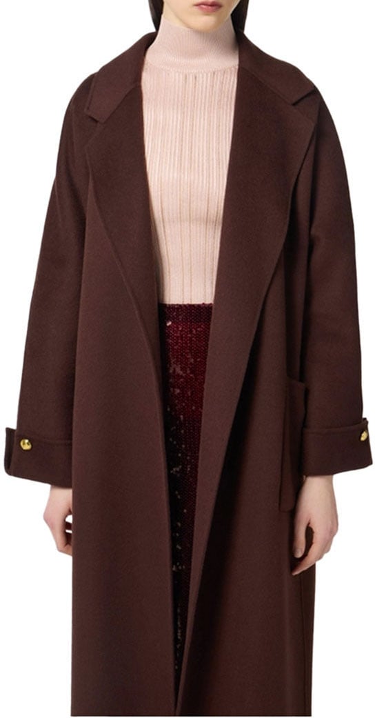 Elisabetta Franchi Coats Brown Bruin