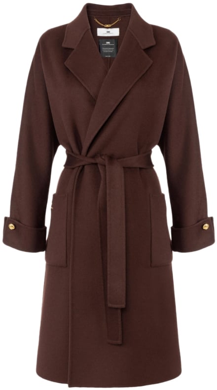 Elisabetta Franchi Coats Caffe Bruin