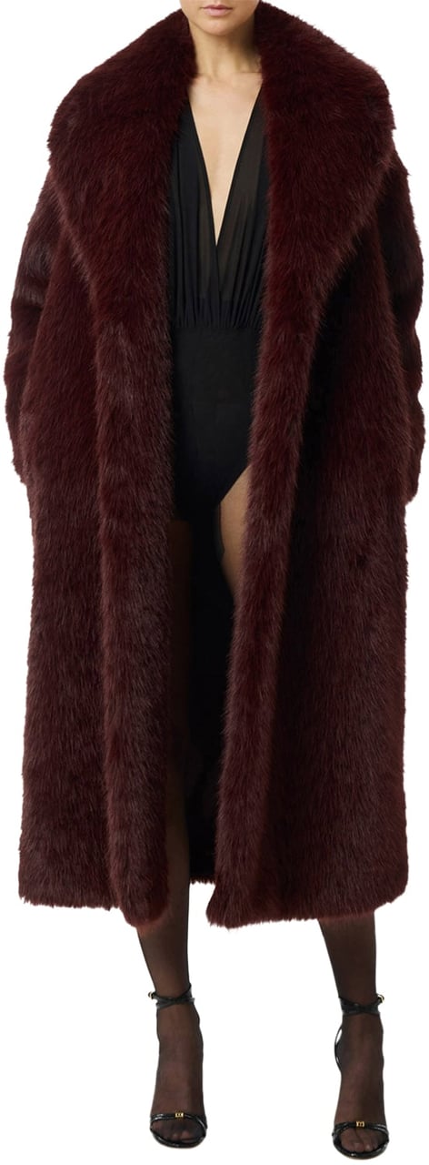 Elisabetta Franchi Coats Merlot Rood