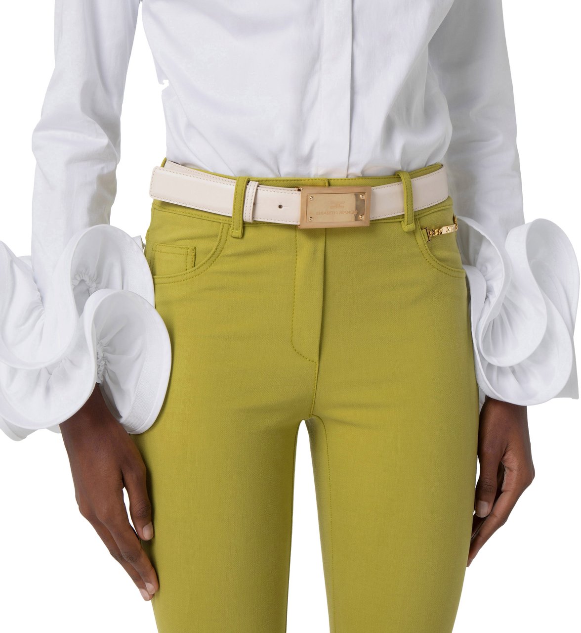 Elisabetta Franchi Belts Burro Beige