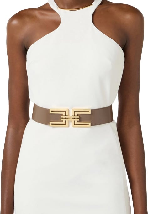 Elisabetta Franchi Belts Beige Taupe