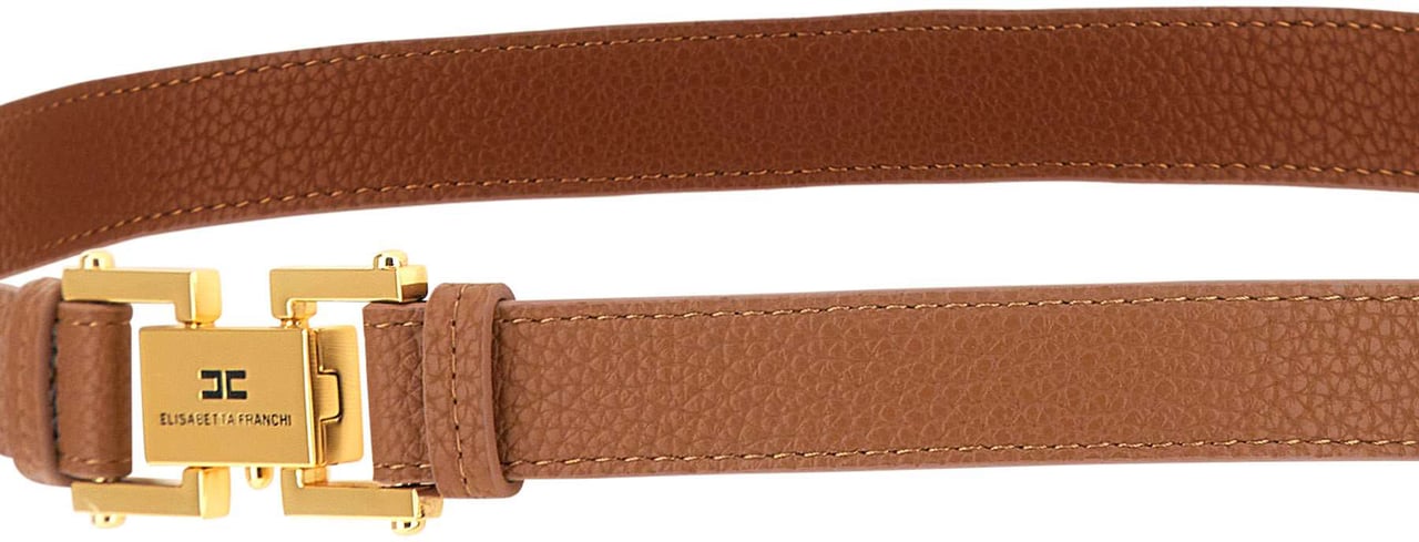 Elisabetta Franchi Belts Brown Beige
